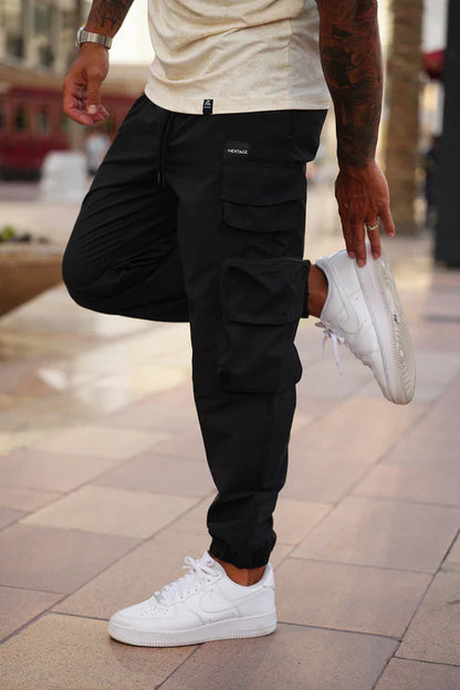 Nextage Premium Air Mesh Textured Print Cargo Tracksuit