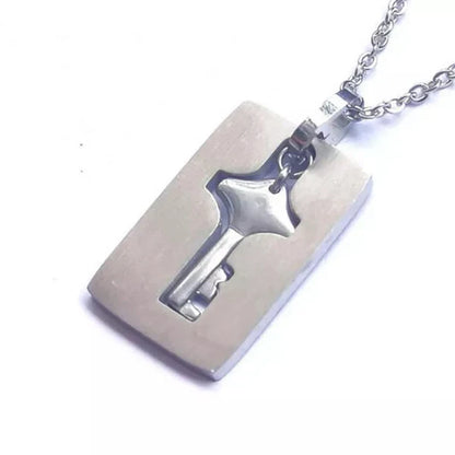 Silver Love Lock Bracelet With Key